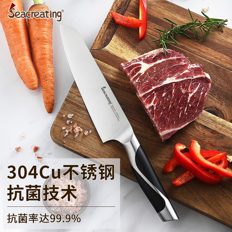 斯科勒丁(seacreating)德国品牌304粉末钢材多功能厨师刀鱼片刺身刀