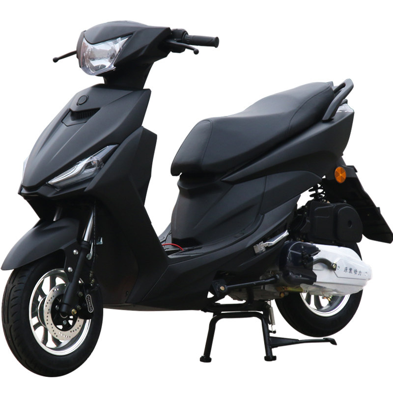 125鬼火踏板车摩托车整车男女款燃油车街车助力车机车跑车公路赛 磨砂