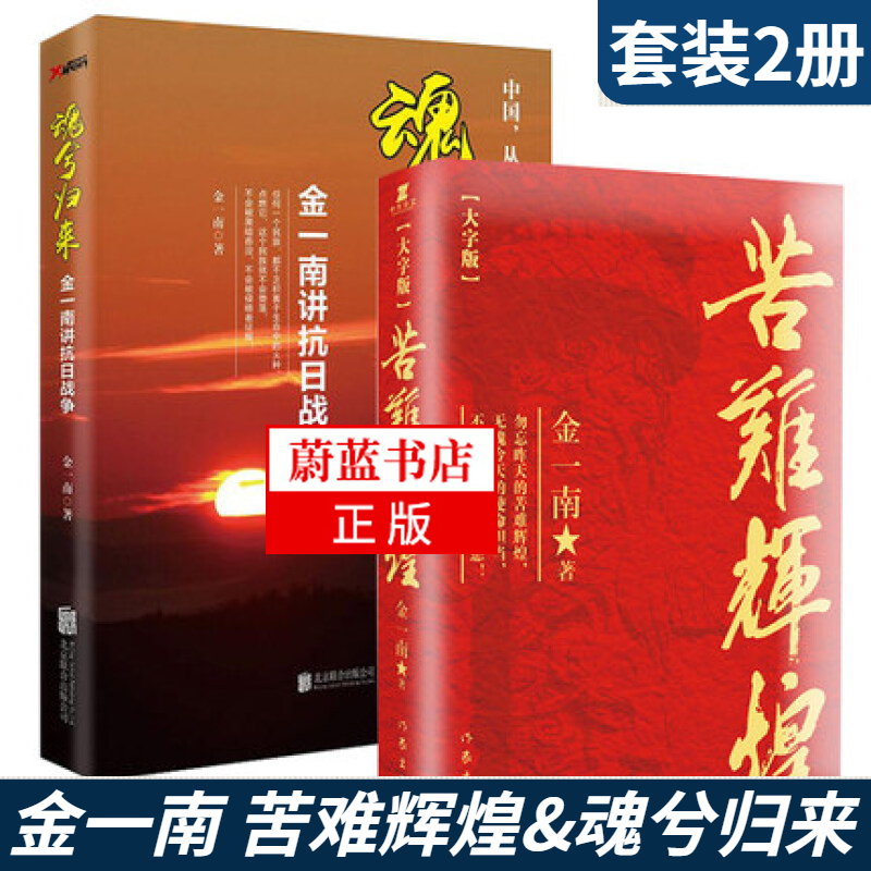 现货 正版 金一南作品集：魂兮归来+苦难辉煌大字版全2册用战略思维战略意识点评历史
