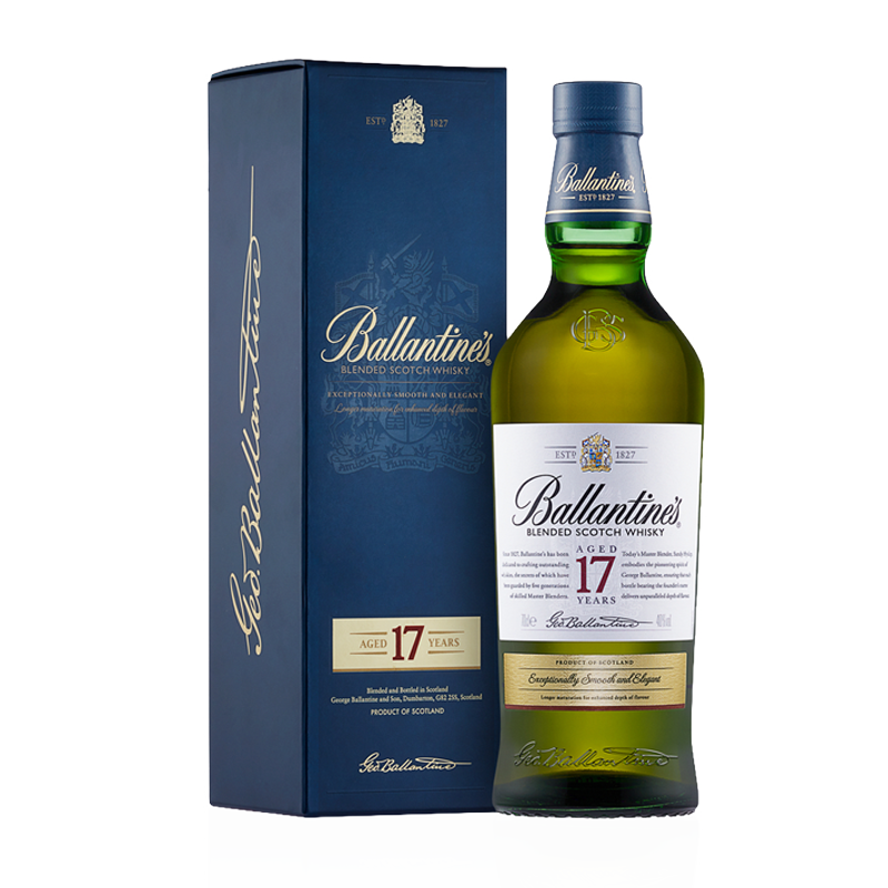 Ballantine‘s 百龄坛 17年 调和 苏格兰威士忌 40%vol 700ml 单瓶装