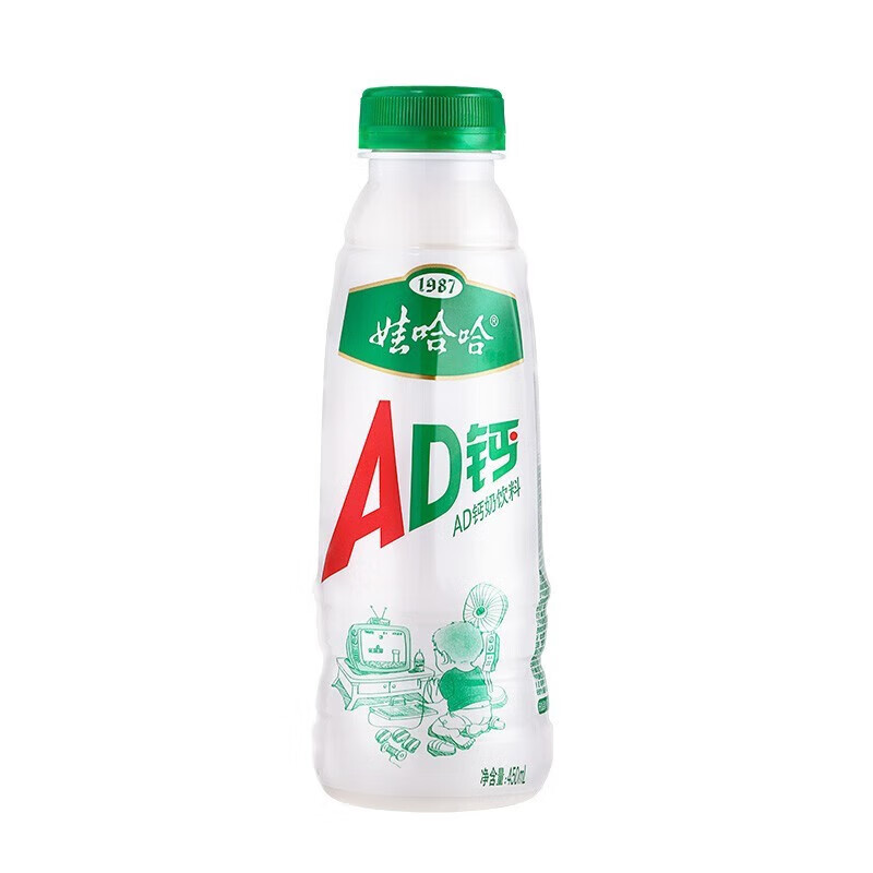 娃哈哈娃哈哈ad钙奶大瓶整箱 原味450ml*8瓶