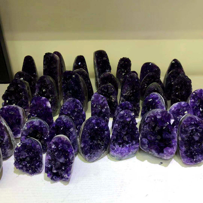 乌拉圭天然紫水晶洞摆件紫晶洞原石恐龙蛋聚宝盆钱袋子新家送礼 紫晶簇随机发货
