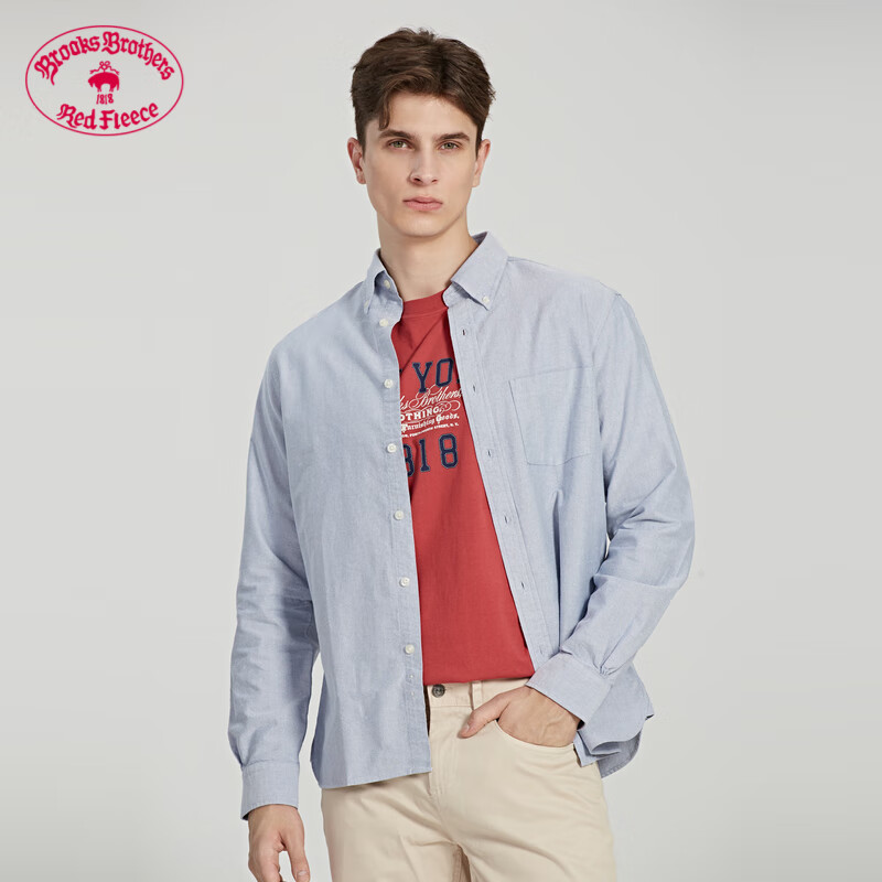 布克兄弟（BrooksBrothers） 男士纯棉美式经典长袖休闲扣结领衬衫 4003-蓝灰色 M高性价比高么？