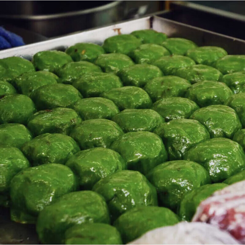 虎钢馋上海现做蛋黄肉松豆沙青团六个清明时令糕点团子包装 豆沙青团