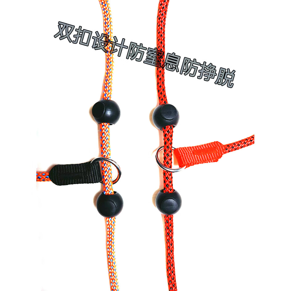 狗狗牵引绳p绳狗绳子狗链子遛狗中型大型犬柴犬柯基宠物防爆冲p链 训犬师推荐【防打结】P绳-红色 【万向环把手】总长180cm直径0.6