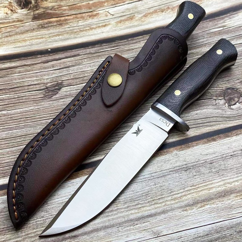 刀锋英雄 巨蟒dc53钢一体龙骨刀防身刀短刀高硬度直刀户外刀具野外