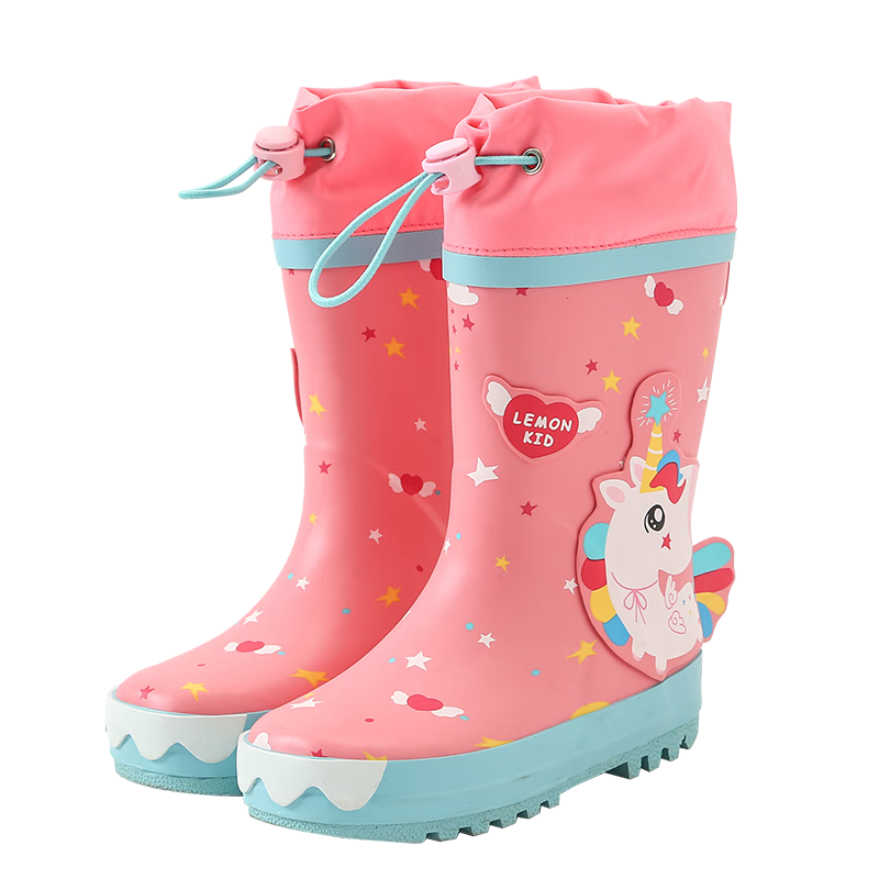 柠檬宝宝儿童雨鞋LK2201007贝莉魔法独角兽雨靴的价格走势及购买评价