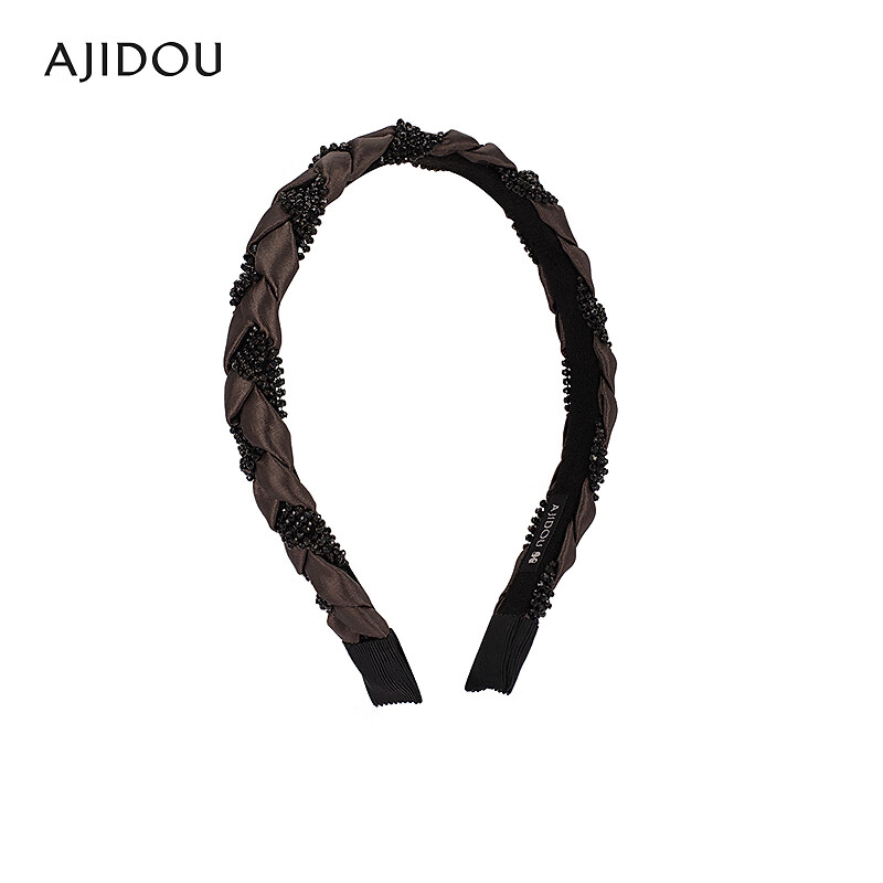 AJIDOU生日礼物阿吉豆发箍女简约休闲款头饰女神专柜同款宽发箍发饰 军绿 1个 京东折扣/优惠券
