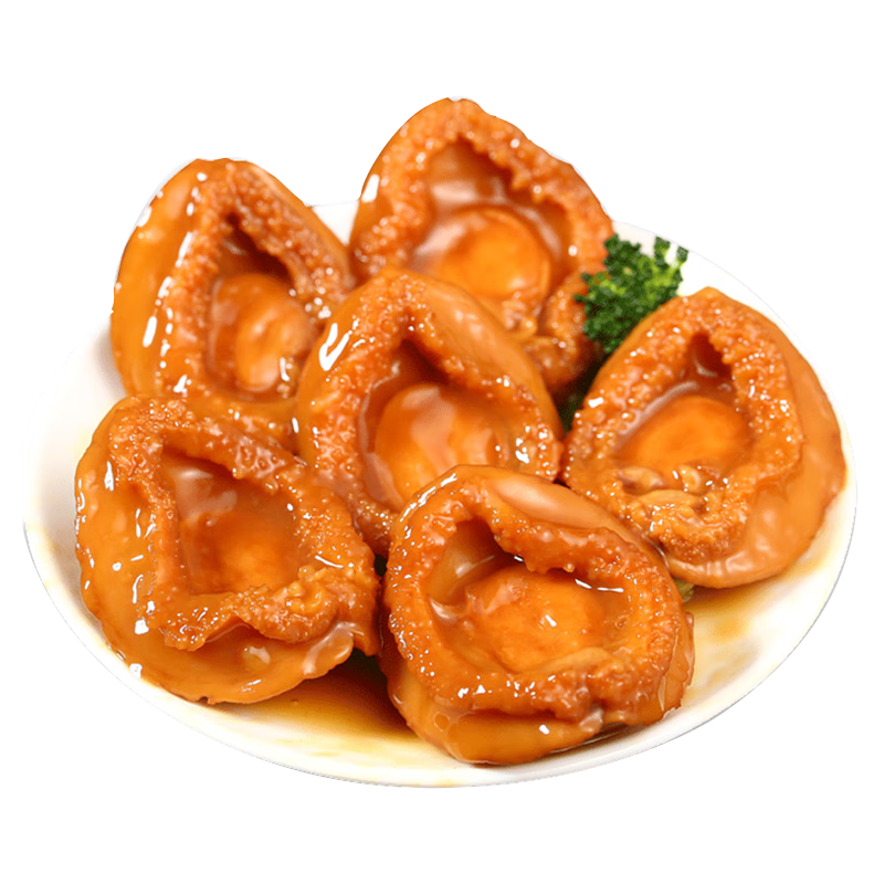 德叔鲍鱼 即食熬制鲍鱼罐头4只装160g 鲍鱼汁捞饭加热即食海鲜预制菜