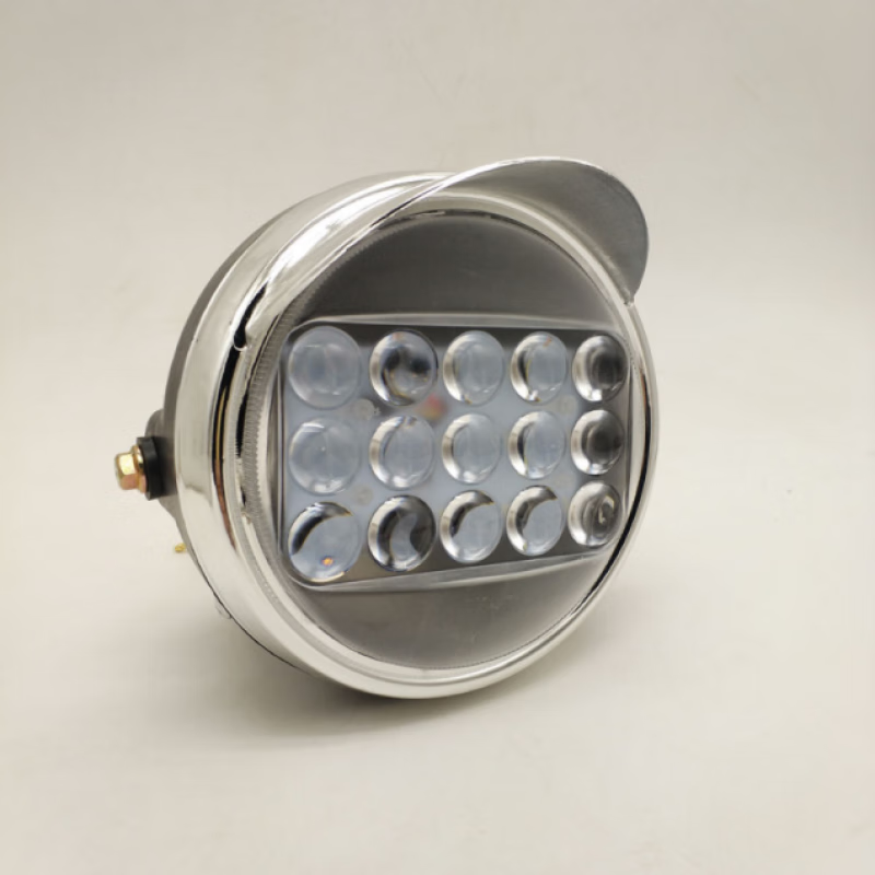 蔻均缕电动三轮车大灯总成超亮强光三轮摩托车前照灯电动车配件通用 0