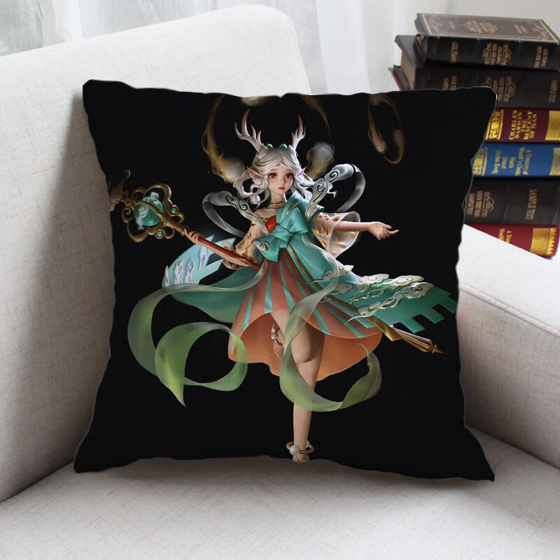 山头林村王者荣耀瑶抱枕 瑶遇见神鹿抱枕王者英雄皮肤游戏照片来图