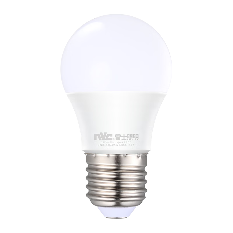 雷士LED灯泡球泡5瓦E27大螺口光源节能灯购买趋势