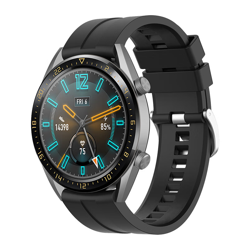 适配原装华为gt手表保护壳表带watch gt1运动版手表保护套防摔防 黑色