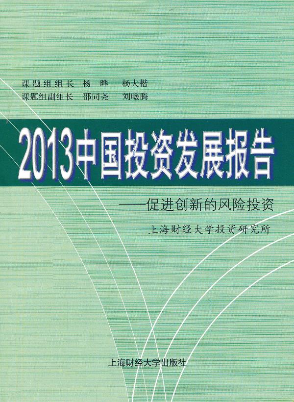 2013中国投资发展报告【正版图书】