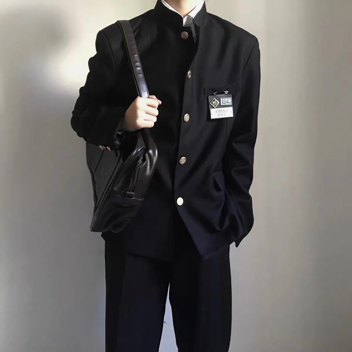 铭汇通新郎希努尔男装dk制服一套中山装男高校服日系jk西服 单西服