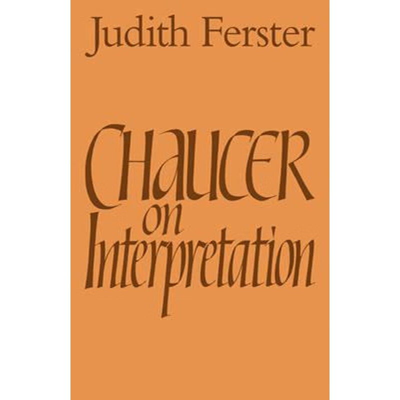 预订chaucer on interpretation