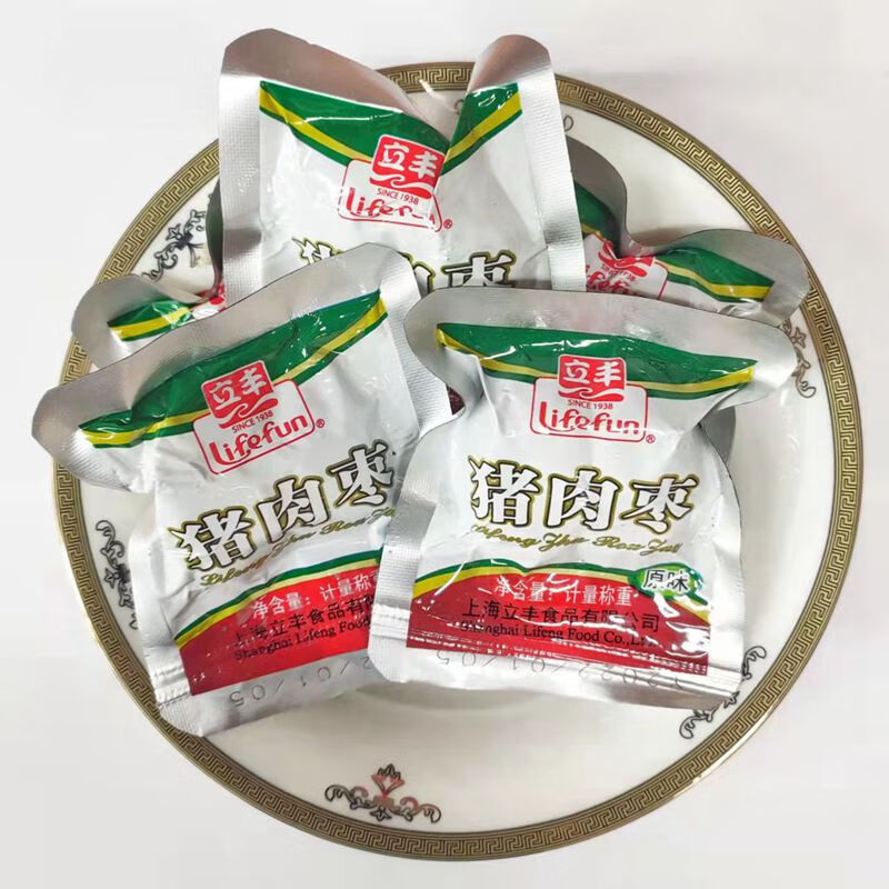 立豐新貨立豐豬肉棗500g碳烤蜜汁小香腸立豐食品休閑肉類(lèi)零食 立豐原味豬肉棗 500g 豬肉腸