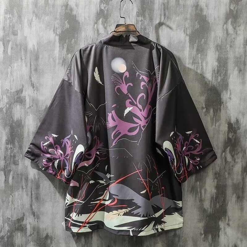 浣卿袖五虎上將衣服中國風(fēng)改良漢服羽織仙氣日式襯衫和服冰絲襯衣現(xiàn)代男 三千鴉殺黑 S 收藏商品+關(guān)注店鋪=優(yōu)先發(fā)貨