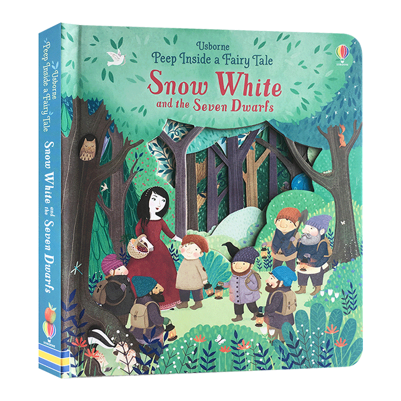 usborne偷偷看童话系列 白雪公主 peep inside a fairy tale snow