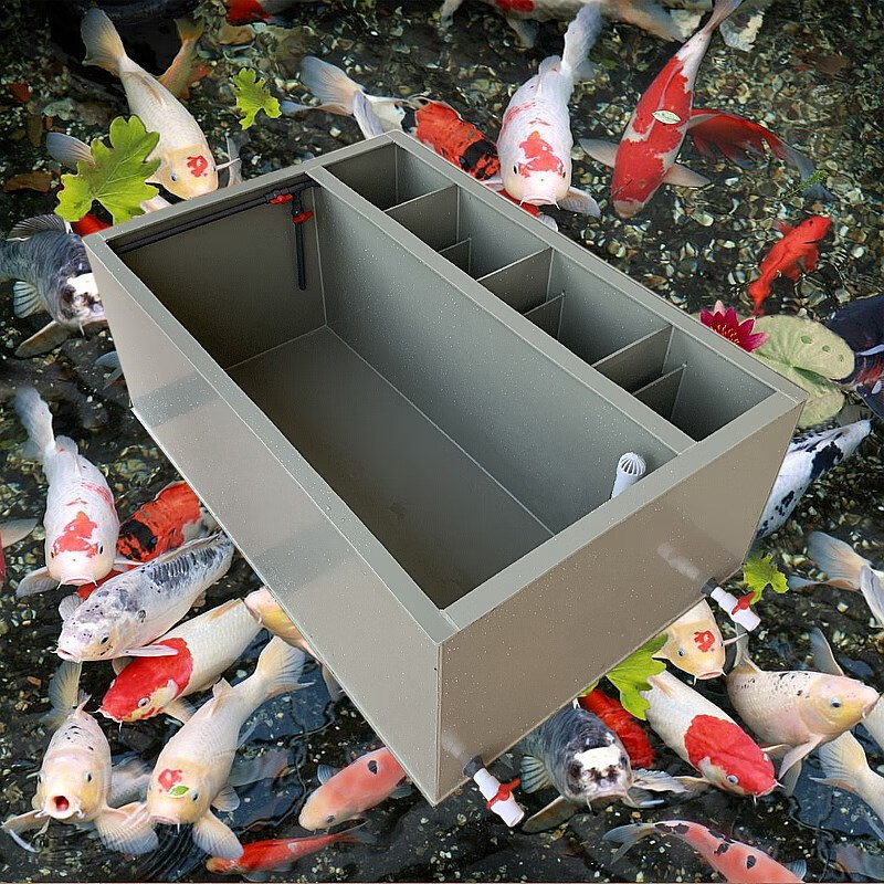 贝拉缘大型锦鲤鱼池过滤循环养鱼箱观赏鱼缸酒店海鲜池pp塑料支持订制