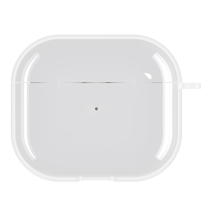 ESCASE airpods三代保护套适用苹果3代无线蓝牙耳机防摔壳防尘透明硅胶【裸机美感+挂绳】