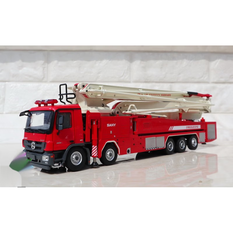 不舍天真原厂徐工消防车仿真模型高空作业车奔驰底盘徐工dg100登高