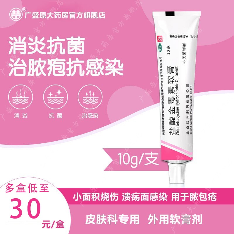 双吉盐酸金霉素软膏价格走势,历史价格下降趋势