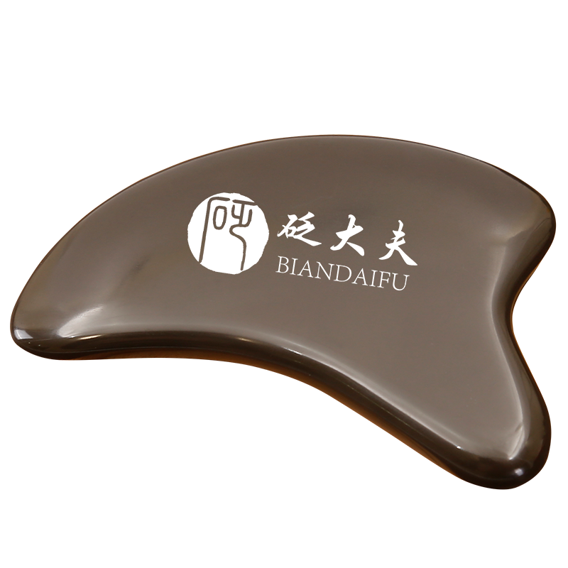 砭大夫（BIANDAIFU）玄黃砭石刮痧板面部臉部美容眼部頭部背部專用通用撥筋棒