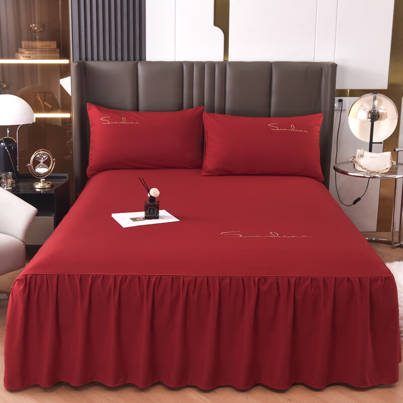 �ϼ��˴�ȹ����ϯ��˼�����ֱ�����1.5��1.8����ˮϴ�޴���ȫ���������� �����廨-�й��졾ĥë�׷��� 180x200+45cm-��ȹ���� 68Ԫ