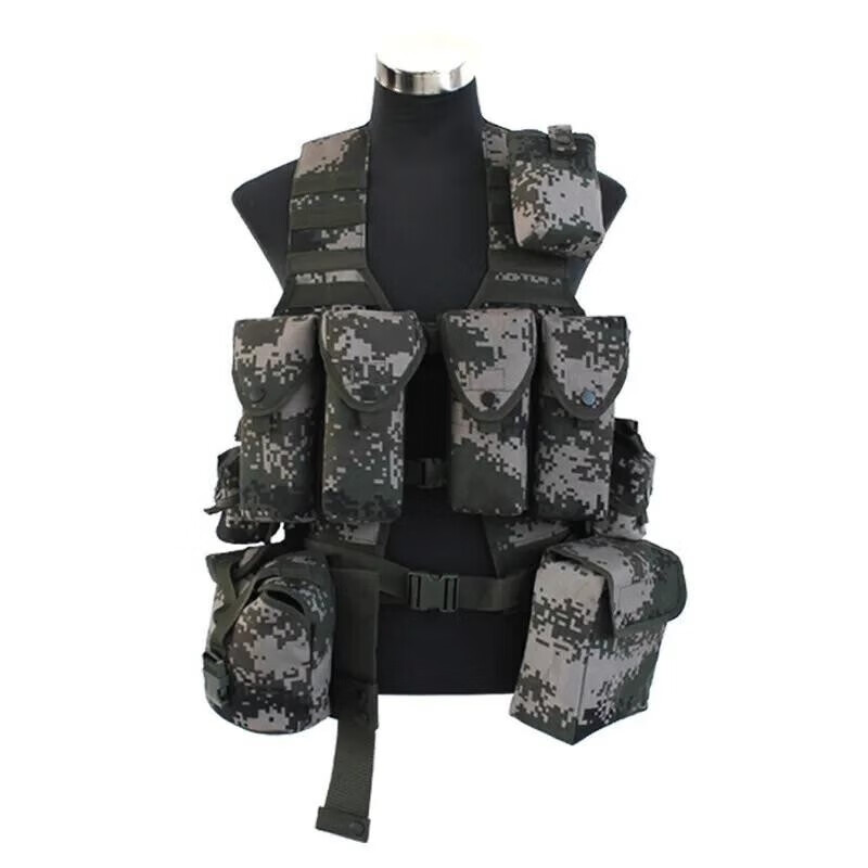 常为者 新色背心06战术携行具背心马甲子弹袋装具包林地军迷用品cs作装备套装 林地11件套高强度