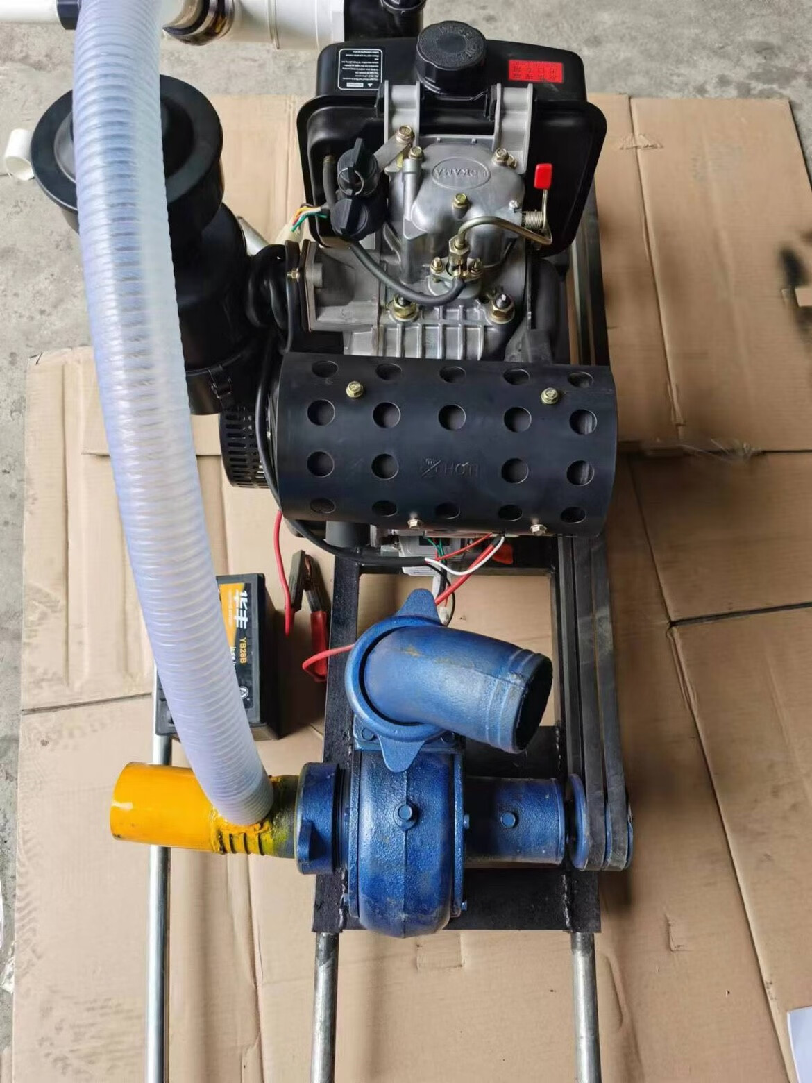 木可西18匹柴油抽沙机带反冲沙大流量 吸程8米 杨程小斜坡110米