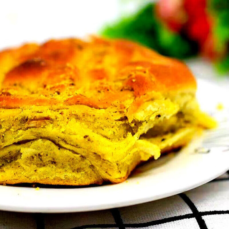 虎钢馋临夏锅盔苦豆馍馍 甘肃临夏特产 锅盔2个