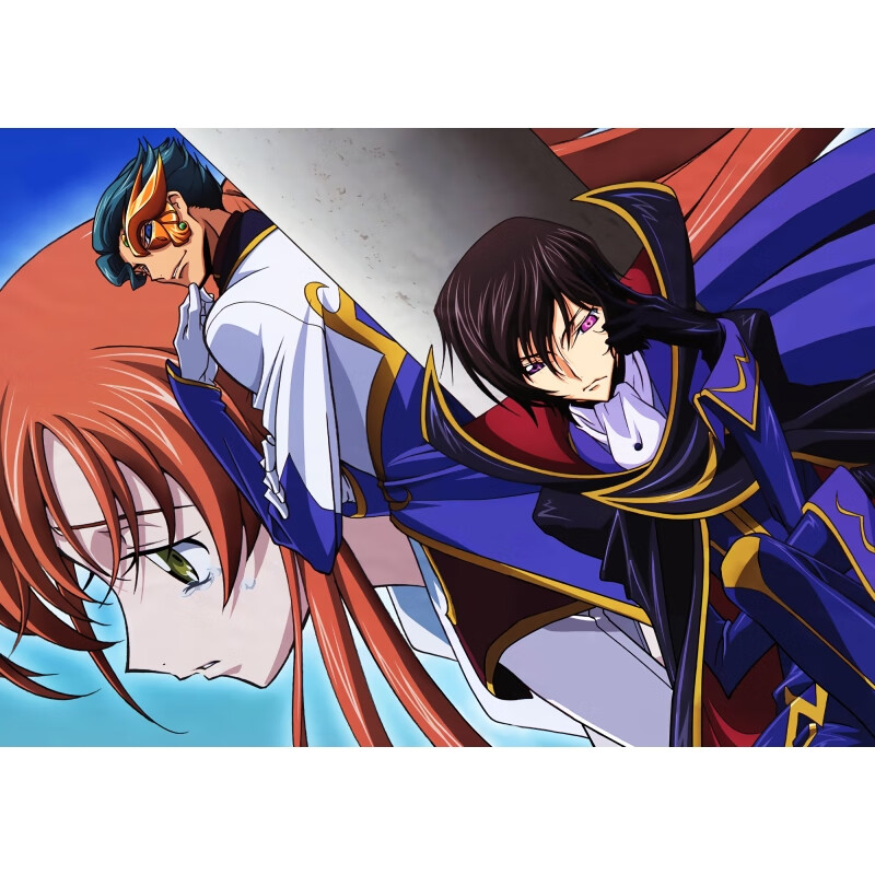 狼天影 反叛的鲁路修海报墙贴画动漫二次元叛逆的鲁鲁修墙上贴纸可