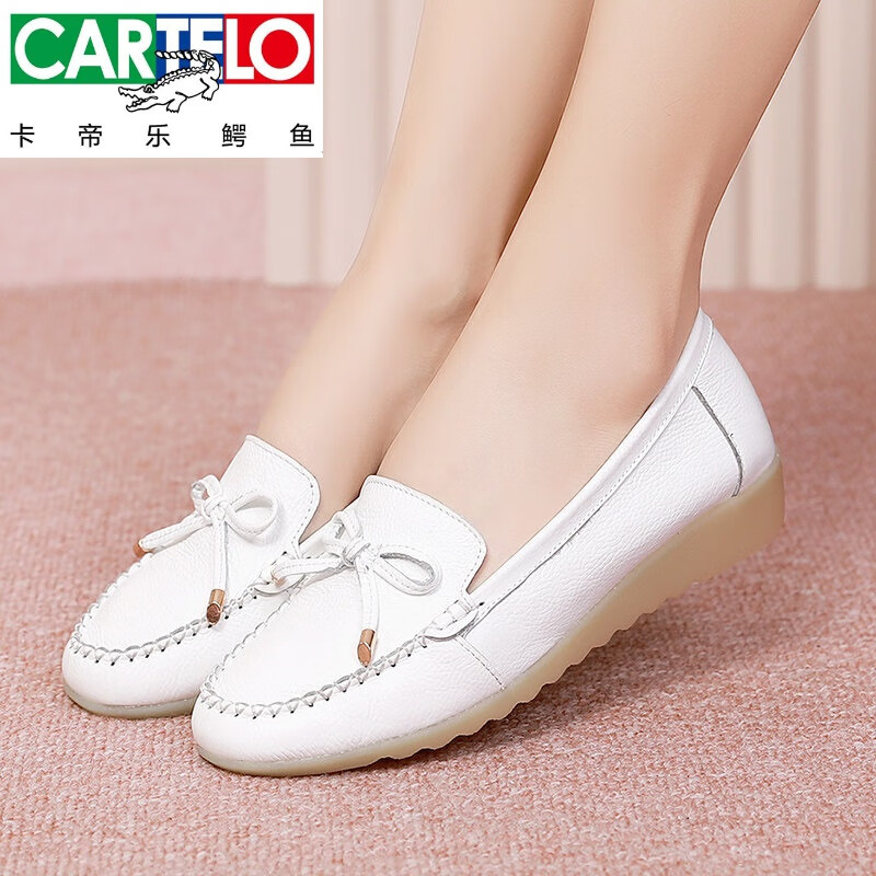 软底春秋款单鞋舒适豆豆鞋子小白鞋护士鞋女夏透气耐磨防滑品牌质量