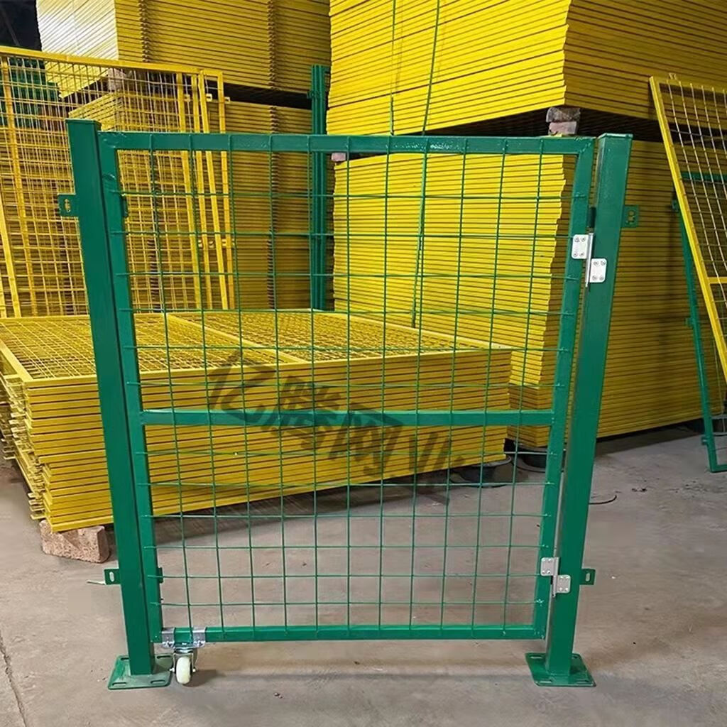 圣比莱铁丝网门铁栅栏门护栏网门仓库车间门简易门庭院篱笆果园门临时