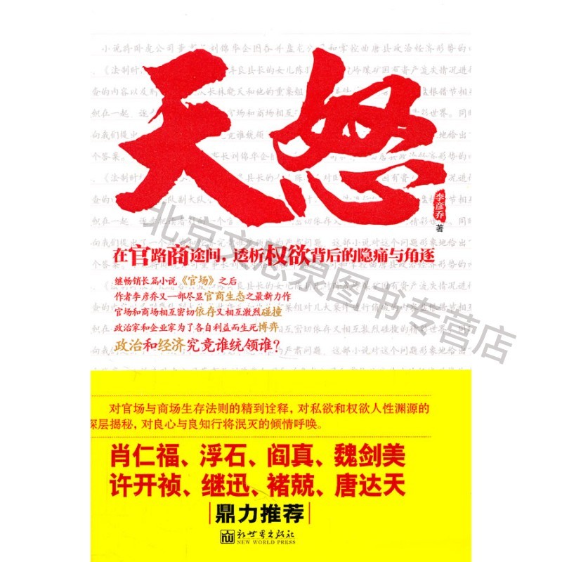 长篇小说天怒【稀缺图书,放心购买】