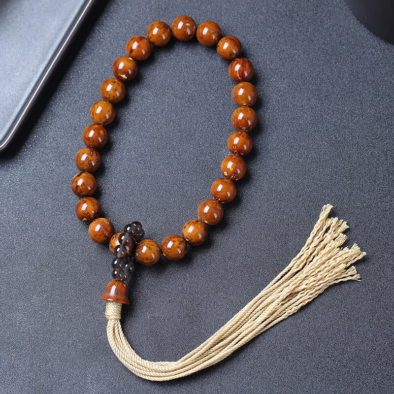 奉希 紫金鼠铃铛配饰手持男实心籽光珠菩提手串文玩绕指柔盘玩佛珠手