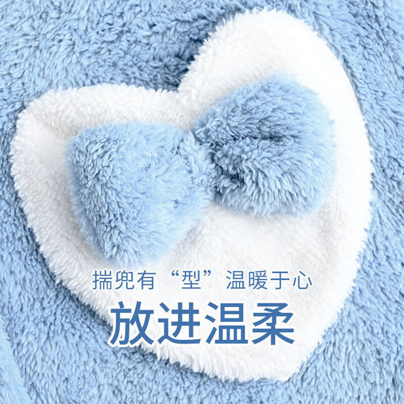 宝娜斯珊瑚绒睡衣女冬季加厚加绒卡通少女草莓小鸭长款睡袍居家服 玉桂狗睡袍 均码 (适合80-160斤)