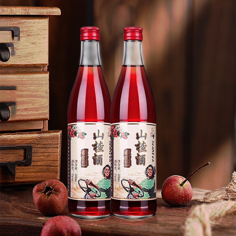 通明山【送礼佳品】5度山楂酒70年代老味道水果酒女士低度甜酒发酵