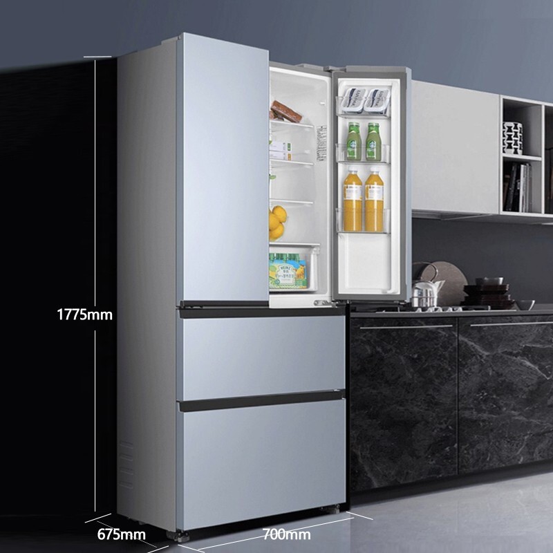 海尔（Haier）冰箱四开门405升法式多门变频风冷无霜家用冰箱一级能效 BCD-405WBPZU1