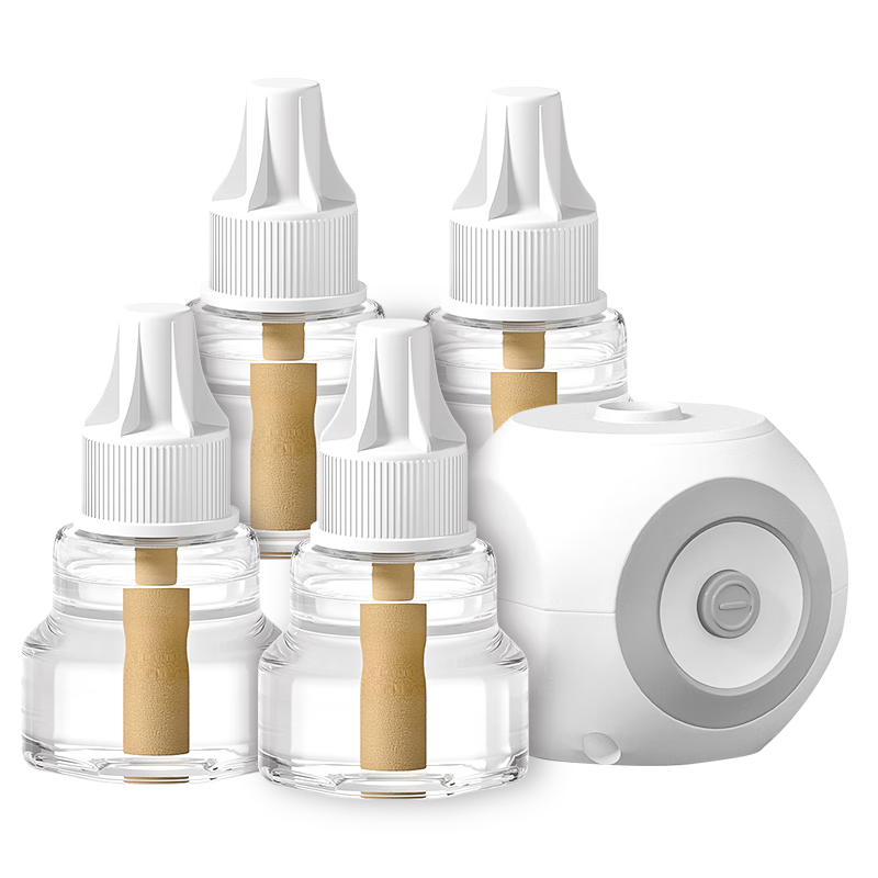 彩虹（RAINBOW）电蚊香液家用补充装灭蚊液无味防蚊液防蚊水蚊香器驱蚊器包装随机 4瓶液+1加热器(180夜)WQ41W-45-A