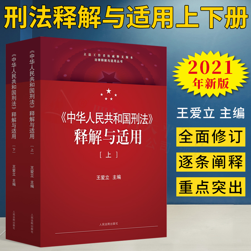 2021新版 中华人民共和国刑法释解与适用（上下册）王爱立 根据刑法修正案十一修订条文释义解读
