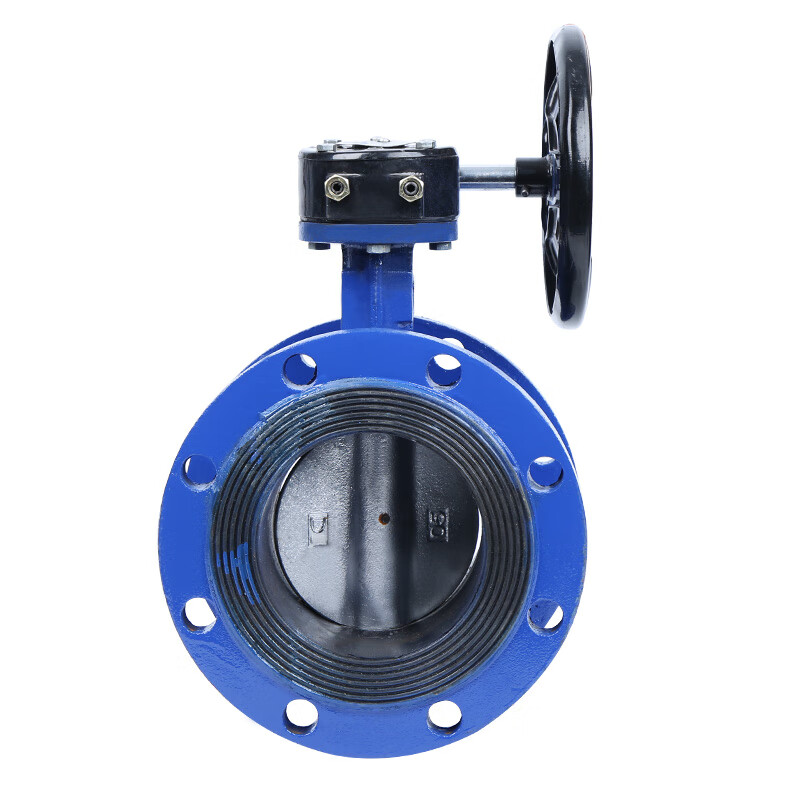 蜀都 d341x-10/16q手动涡轮软密封法兰蝶阀  dn450三元乙丙胶 球墨板