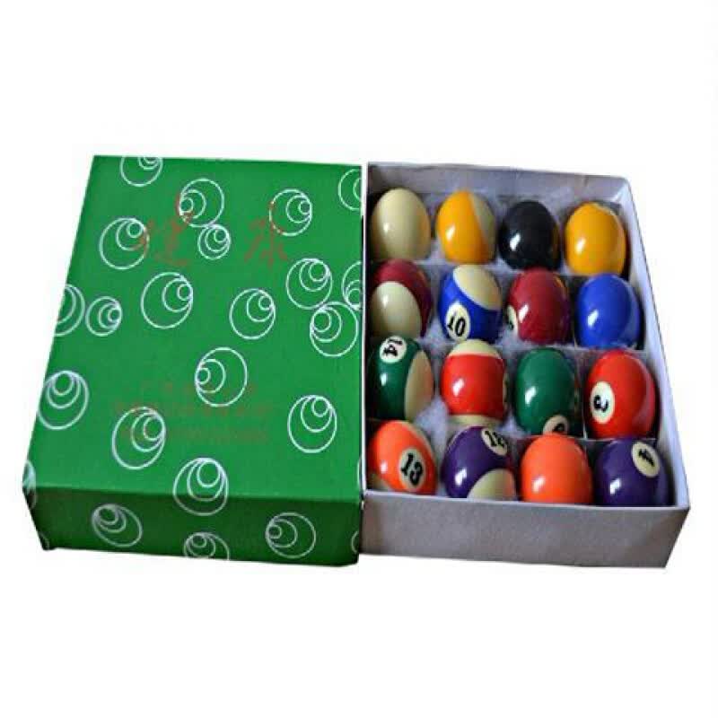 【放心购】黑8台球子水晶球桌球子黑八16彩台球子康乐球国标球中式107