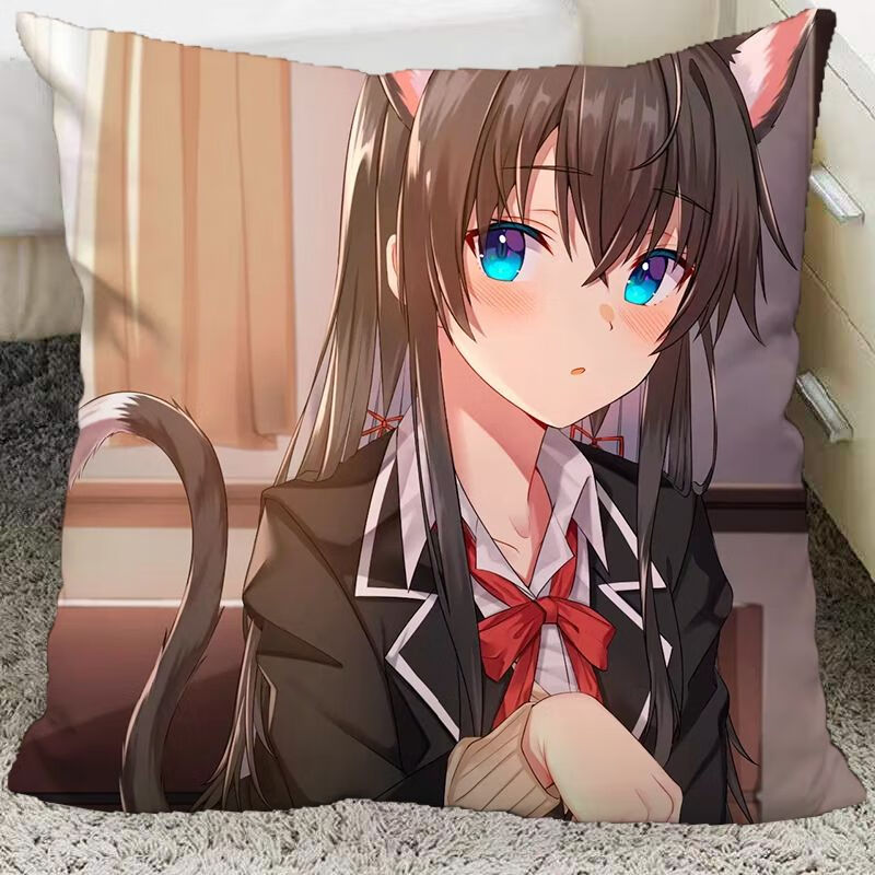 wcz雪之下雪乃抱枕我的青春恋爱物语果然有问题动漫周边抱枕垫雪之下