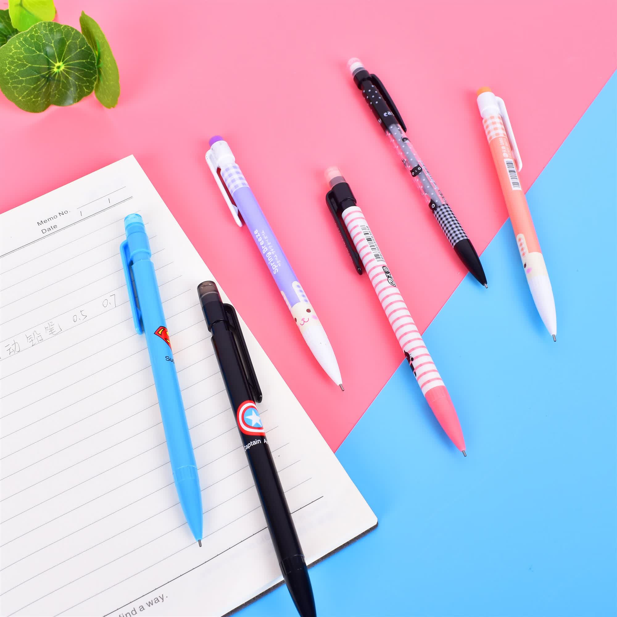 7可爱超萌儿童铅笔带橡皮擦头批发小学生幼儿园文具套装hb无铅活动