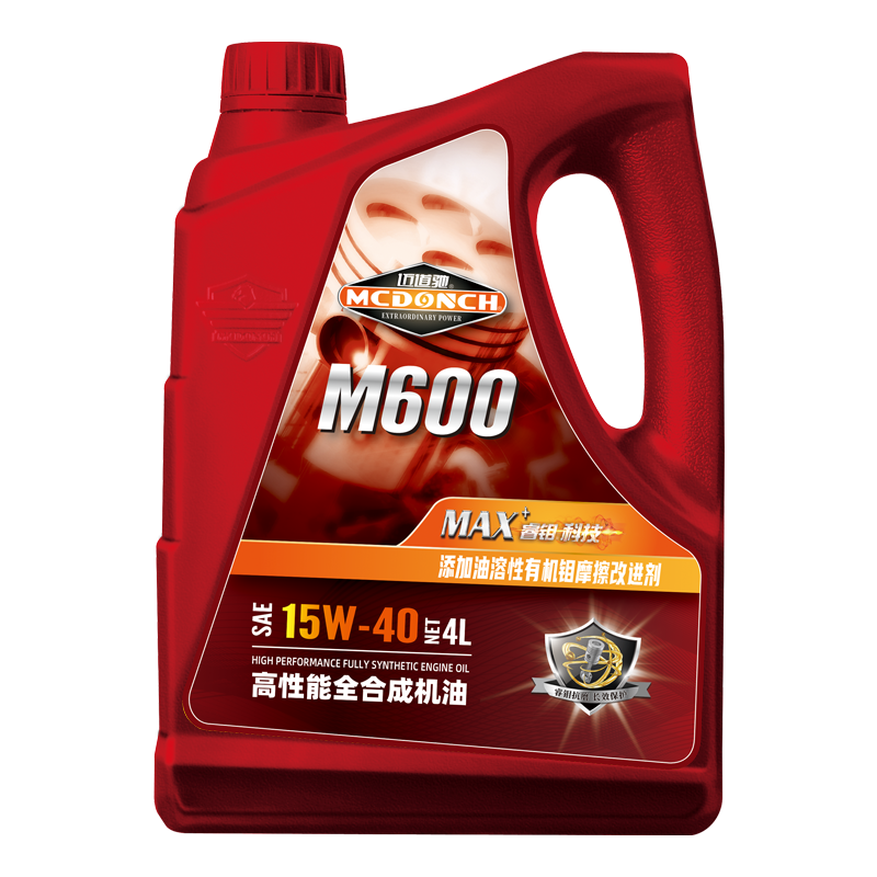 迈道驰（mcdonch）【M600】迈道驰高性能全合成汽车发动机润滑油SP  4L 【SP】0W-20  4L