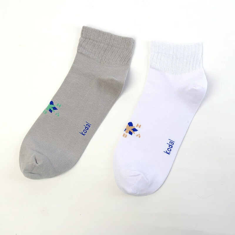 可代尔100%棉松口短袜超大码糖尿病足防护袜中老年脚肿伤专用新疆棉袜子 白色 4双 L 小码/36-40