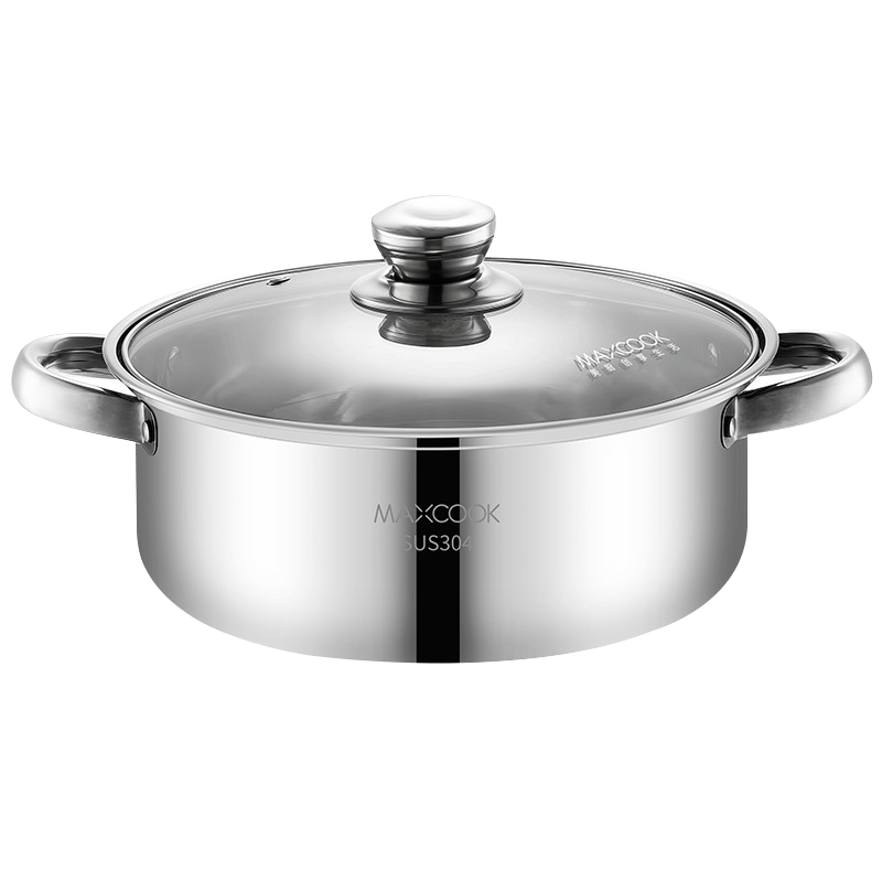 美厨（MAXCOOK）汤锅火锅 304不锈钢多用汤锅火锅26cm 燃气电磁炉通用 MCT8697