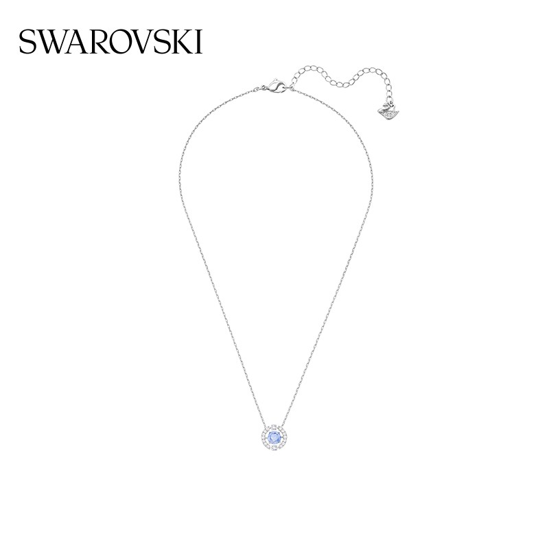 施华洛世奇(SWAROVSKI)女神节礼物Una跳动的心项链女吊坠轻奢小众送女友女士老婆女 蓝色跳动的心5279425